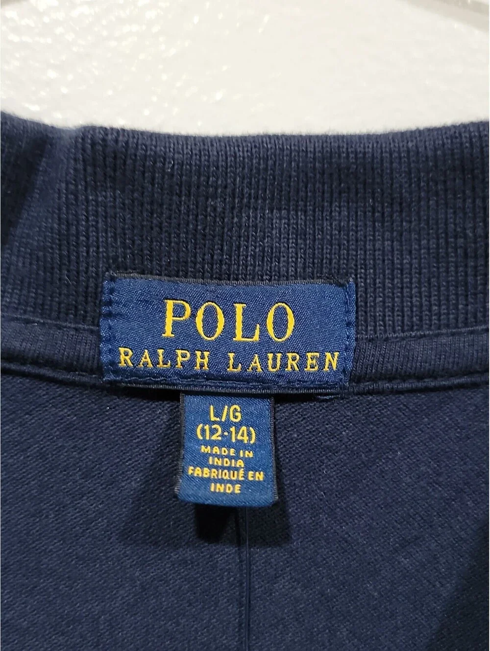 POLO Ralph Lauren Navy Blue Pique Pleated Dress L/12-14 Girls Youth NWT #C
